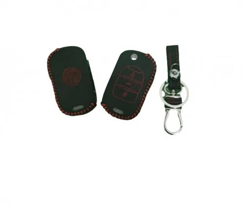 Leather Key Cover For MG Hector Flip Key (1 Piece)