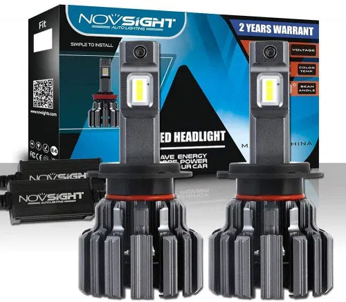 Novsight H7 LED Headlight Bulbs TX SMD LED Chips All-in-One Conversion Kit 6000K Cool White 90W/Set 15000LM (7500LMx2) (Copy)