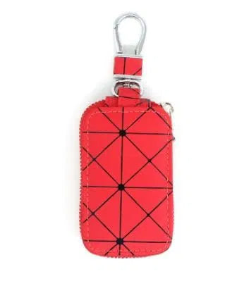 Leather Key Cover Unviersal For Cars Key (Red)