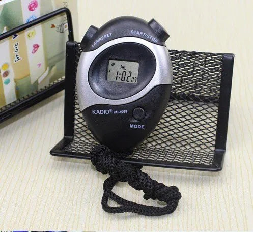 Track Running Handheld LCD Digital Professional Timer Sports Stopwatch Digital Watch (Black Pack of 1)