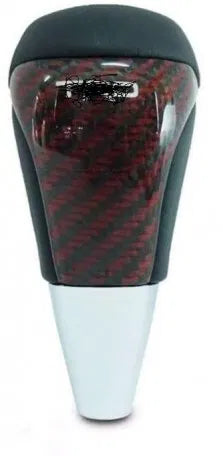 Carbon Gear Knob Carbon Design Compatible with Toyota Cars(Red Carbon)